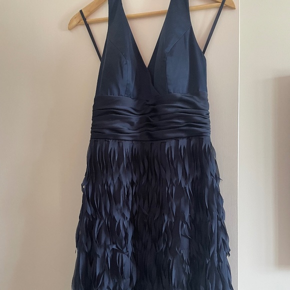 Navy Party dress and wrap - Picture 3 of 5